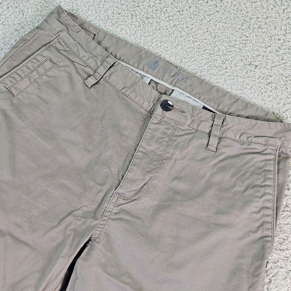 Vuori Pants Mens 33x32 Beige Chino Slim Stretch Cotton Performance Casual V433